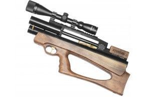 Пневматическая винтовка Дубрава Анчутка Буллпап 5.5 мм V4 (250 мм, Орех)