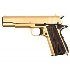 Страйкбольный пистолет WE Colt M1911A1 (Золотой, GAS, GBB, WE-E007)