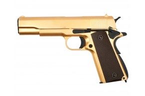 Страйкбольный пистолет WE Colt M1911A1 (Золотой, GAS, GBB, WE-E007)