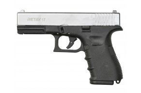 Охолощенный пистолет Retay Glock 17 (Никель)
