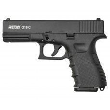 Охолощенный пистолет Retay Glock 19C (Черный)