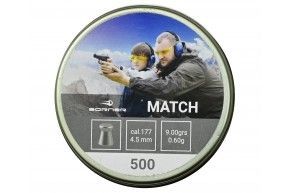 Пули пневматические Borner Match 4.5 мм (500 шт, 0.60 грамм)