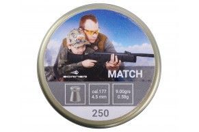 Пули пневматические Borner Match 4.5 мм (250 шт, 0.58 грамм)