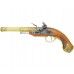 Макет пистолета кремневого Denix D7/1296L (Индия, 18 век, латунь)