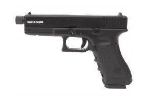Страйкбольный пистолет KJW Glock G17 (6 мм, CO2, GBB, с резьбой)