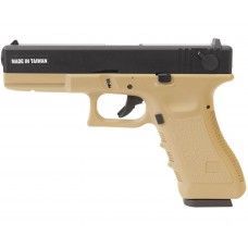 Страйкбольный пистолет KJW Glock 18 (KP 18 GAS TAN)