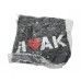 Футболка Калашников I Love AK (серая, размер XL)