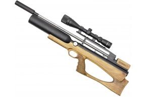 Пневматическая винтовка Дубрава Лесник Bullpup Колба 5.5 мм V4 Магнум (580 мм, Орех)