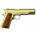 Пистолет Кольт М 1911 А1 D7/5312 макет (золотистый, накладки из дерева, США, 1-я и 2-я Мировая война)