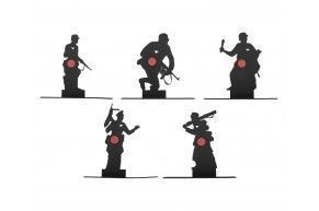 Комплект мишеней Shootman солдаты (5 шт, 2 мм)