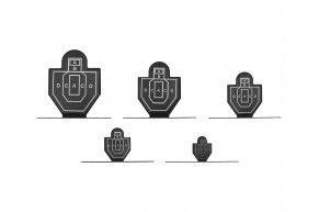 Комплект мишеней Shootman силуэт (5 шт, 3 мм)