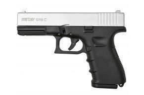 Охолощенный пистолет Retay Glock 19C (Chrome)