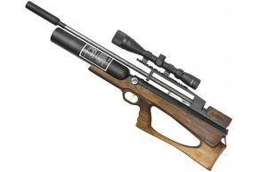 Пневматическая винтовка Дубрава Лесник Bullpup Колба 5.5 мм V5 Магнум (580 мм, Орех)