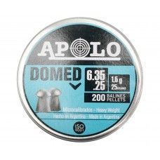 Пули пневматические Apolo Domed 6.35 мм (200 шт, 1.6 грамм)