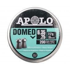 Пули пневматические Apolo Domed 6.35 мм (200 шт, 2.2 грамм)