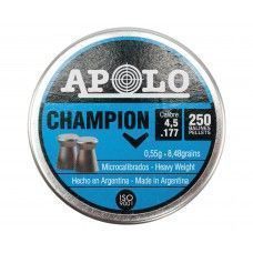 Пули пневматические Apolo Champion 4.5 мм (250 шт, 0.55 гр)