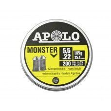 Пули пневматические Apolo Monster 5.5 мм (200 шт, 1.6 гр)