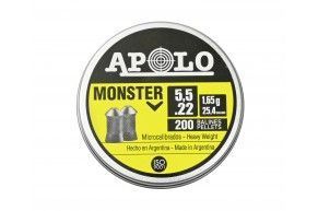 Пули пневматические Apolo Monster 5.5 мм (200 шт, 1.6 грамм)