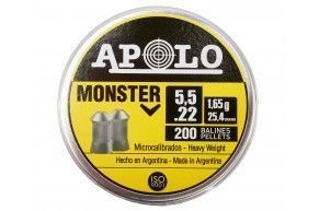 Пули пневматические Apolo Monster 5.5 мм (200 шт, 1.6 грамм)