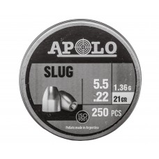 Пули пневматические Apolo Slug 5.5 мм (250 шт, 1.36 гр)