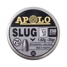 Пули пневматические Apolo Slug 5.5 мм (250 шт, 1.62 гр)