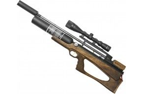 Пневматическая винтовка Дубрава Лесник Буллпап колба 6.35 мм V6 магнум (580 мм, Орех)
