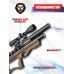 Пневматическая винтовка Krugergun Снайпер 5.5 мм Буллпап (420 мм, редуктор, взвод передний, деревянная)