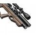 Пневматическая винтовка Krugergun Снайпер 6.35 мм Буллпап (300 мм, редуктор, взвод передний, деревянная)