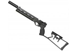Пневматический пистолет Krugergun Корсар 5.5 мм (PCP, редуктор, 240 мм, d32, с прикладом, с манометром)