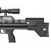 Пневматическая винтовка Krugergun Bullpup Снайпер 5.5 мм (580 мм, 510 резервуар, передний взвод, пластик, редуктор)