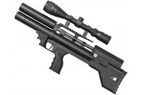 Пневматическая винтовка Krugergun Снайпер Буллпап 5.5 мм (300 мм, передний взвод, пластик)