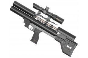 Пневматическая винтовка Krugergun Снайпер Буллпап 5.5 мм (300 мм, передний взвод, редуктор, пластик)