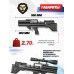 Пневматическая винтовка Krugergun 6.35 мм Снайпер Bullpup (300 мм, передний взвод, высокий мостик, пластик, редуктор)