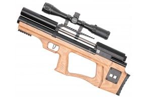 Пневматическая винтовка Krugergun 5.5 мм Снайпер Буллпап (300 мм, редуктор, деревянная)