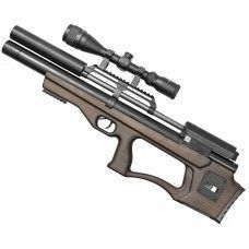 Пневматическая винтовка Krugergun Снайпер 5.5 мм Буллпап (420 мм, резервуар 510, редуктор, дерево)