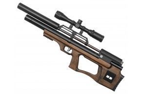 Пневматическая винтовка Krugergun Снайпер 5.5 мм Буллпап (500 мм, редуктор, дерево, резервуар 510)