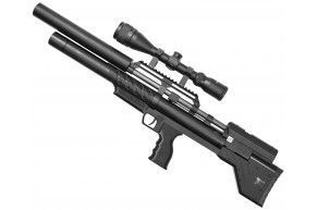 Пневматическая винтовка Krugergun Снайпер 6.35 мм Bullpup (500 мм, редуктор, взвод передний, пластик, резервуар 510)