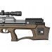 Пневматическая винтовка Krugergun Снайпер 5.5 мм Буллпап (580 мм, прямоток, дерево, резервуар 510)