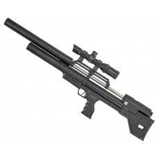 Пневматическая винтовка Krugergun Снайпер 6.35 мм Буллпап (580 мм, прямоток, резервуар 510, пластик)