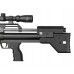 Пневматическая винтовка Krugergun Снайпер 5.5 мм Буллпап (580 мм, прямоток, пластик) 