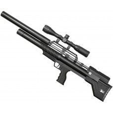 Пневматическая винтовка Krugergun Bullpup Снайпер 6.35 мм (580 мм, 510 резервуар, передний взвод, пластик, редуктор)