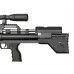 Пневматическая винтовка Krugergun Bullpup Снайпер 6.35 мм (580 мм, 510 резервуар, передний взвод, пластик, редуктор)