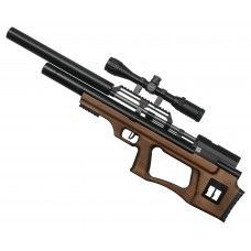 Пневматическая винтовка Krugergun Снайпер Буллпап 6.35 мм (580 мм, резервуар 510, редуктор, передний взвод, дерево)
