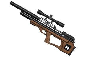 Пневматическая винтовка Krugergun Снайпер Буллпап 6.35 мм (580 мм, резервуар 510, редуктор, дерево)