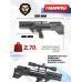 Пневматическая винтовка Krugergun Снайпер 5.5 мм Буллпап (300 мм, прямоток, пластик)