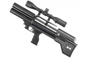 Пневматическая винтовка Krugergun Снайпер 5.5 мм Буллпап (300 мм, прямоток, пластик)