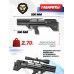 Пневматическая винтовка Krugergun Снайпер 4.5 мм Буллпап (300 мм, редуктор, пластик)