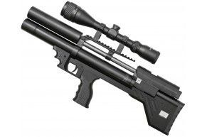 Пневматическая винтовка Krugergun Снайпер 6.35 мм Буллпап (300 мм, прямоток, пластик)