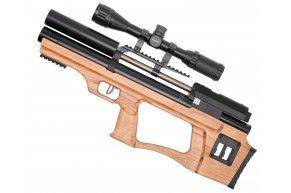 Пневматическая винтовка Krugergun Снайпер 6.35 мм Буллпап (300 мм, редуктор, взвод штатный, дерево)