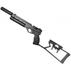 Пневматический пистолет Krugergun Корсар 4.5 мм (PCP, 180 мм, редуктор, d32, с манометром, с прикладом)